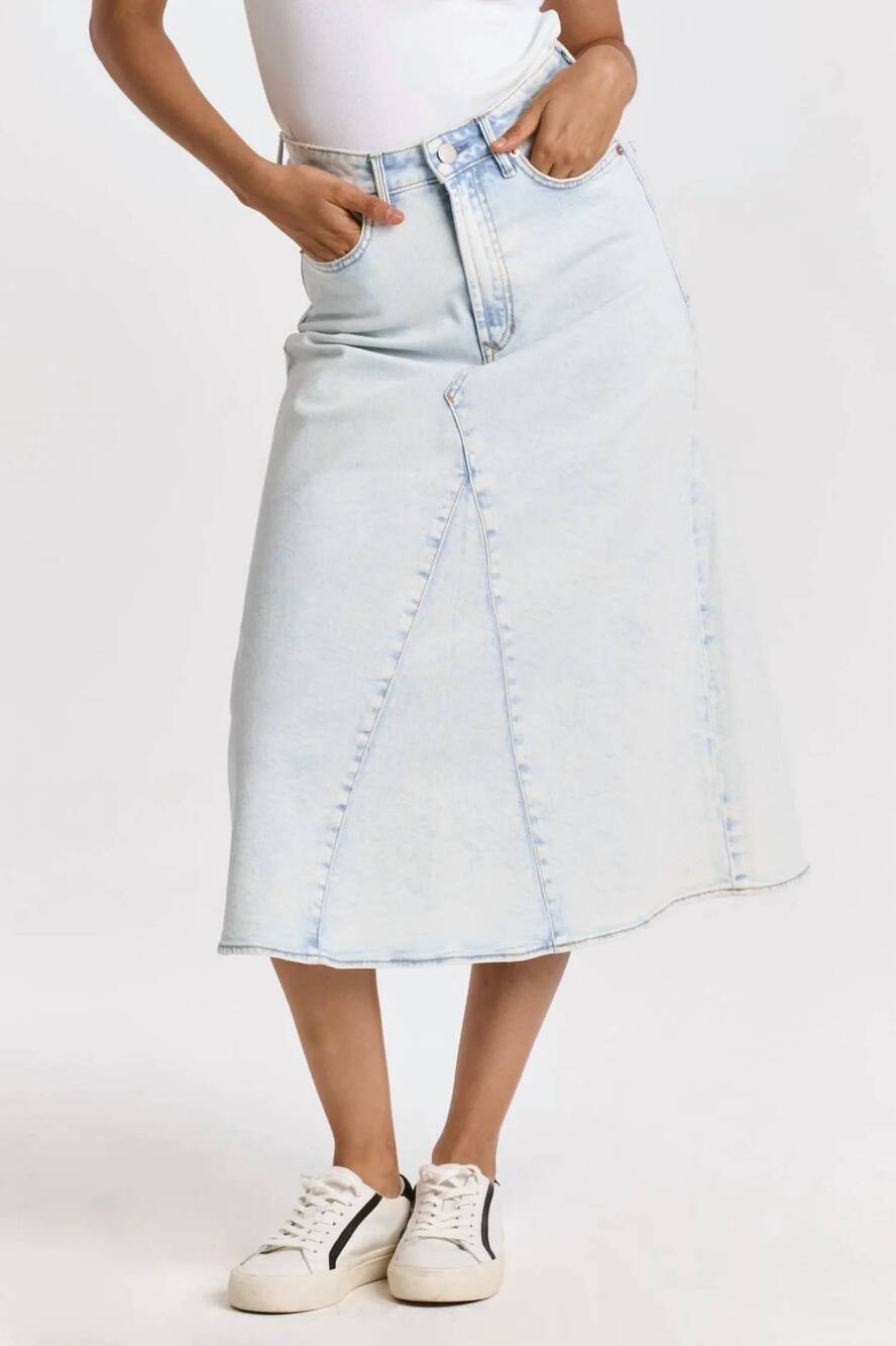 NEW DEAR JOHN DENIM venus denim midi skirt in newry